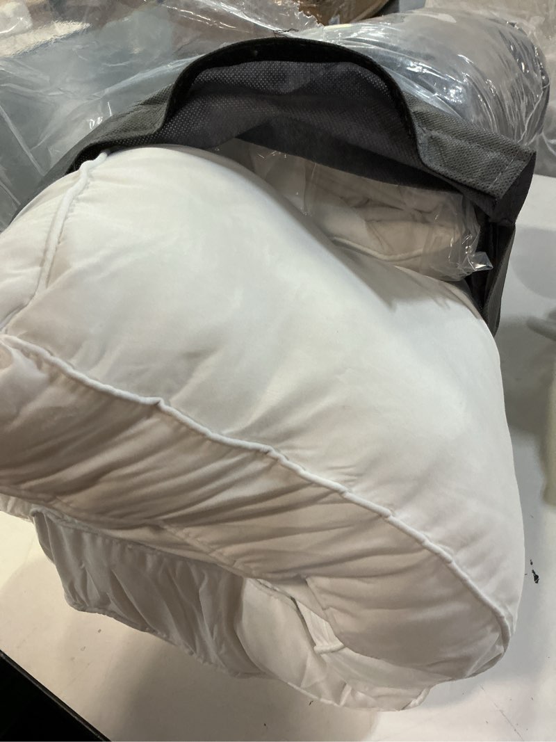 Condition photo showing Good Condition for coop home goods essence down alternative pillow set of 2, queen size, best pillows for sleeping, adjustable alternative to down pillows, luxury hotel pillow for back, stomach or side sleepers essence queen classic