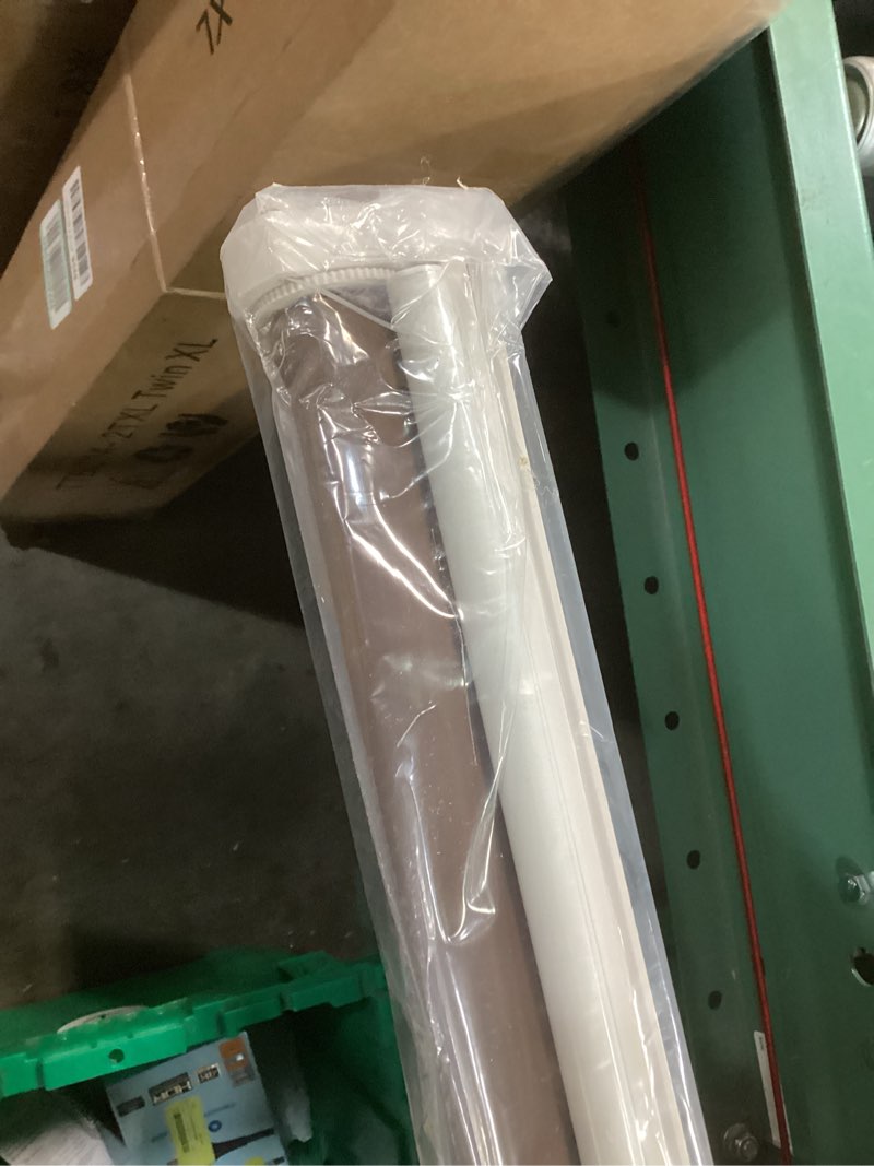 Condition photo showing Good Condition for lazblinds no tools no drill cordless roller shades, 100% blackout roller blinds for windows, thermal insulated uv protection waterproof roll up window blinds and shades, 34'' w x 72'' h, brown brown 34'' w x 72'' h