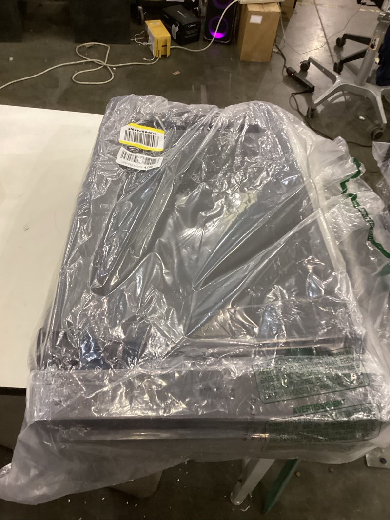 Condition photo showing New/Like New for Rubbermaid Premier Series II Step-On Trash Can for Home and Kitchen, with Lid Lock and Slow Close, 12.4 Gallon, Charcoal, for Home/Kitchen/Garage/Apartment/Office 12.4G - Classic Plastic