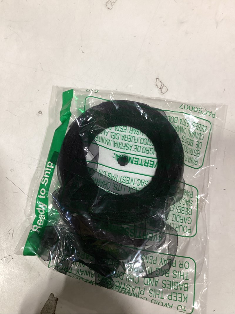 Condition photo showing item condition for VATIN Black Continues Glitter Ribbon 3/8 Inch x 25 Yards - for Gift Wrapping, Crafts, Christmas Tree