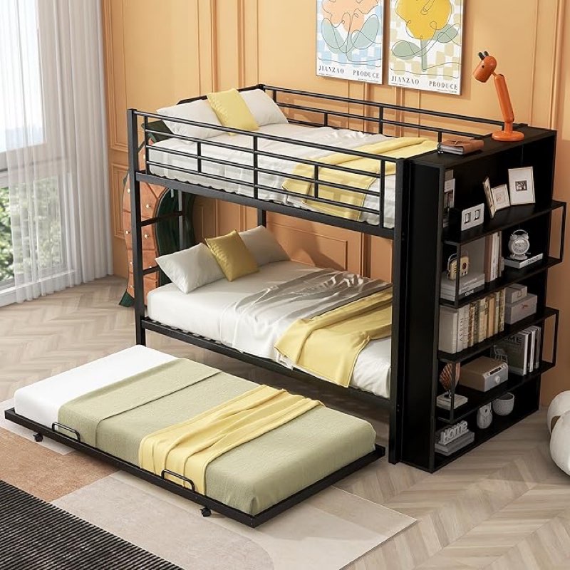 Twin xl metal bunk bed frame (incomplete)