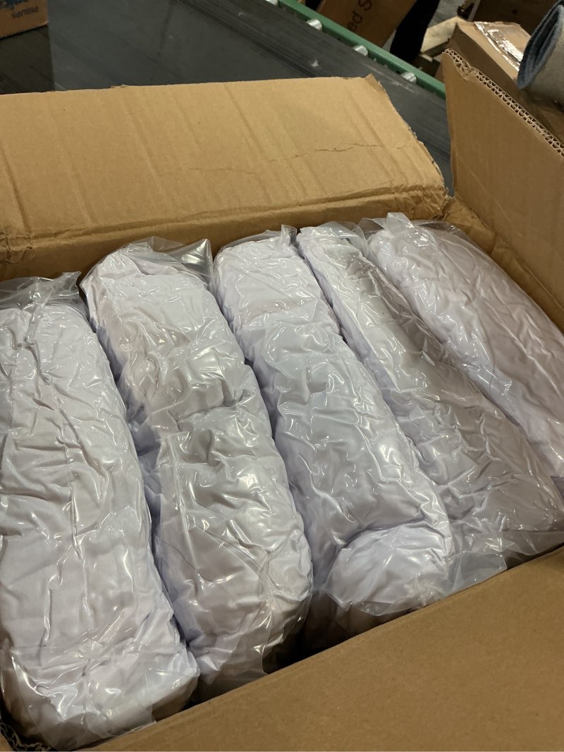 Condition photo showing Good Condition for Trlyc Spandex Folding Chair Covers 100 Pcs Universal Fitted Dining Chair Cover Stretchy Slipcovers for Wedding Party Banquet Flat-Front Chairs Covers (White) 100 Pcs White-for Folding Chair