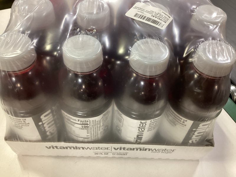 Condition photo showing New/Like New for (BB 02/23/2026) vitaminwater XXX Açai Blueberry Pomegranate Nutrient Enhanced Flavored Water Beverage, 20 fl oz Bottles, 12 Pack XXX Açai Blueberry Pomegranate 20 fl oz (Pack of 12)