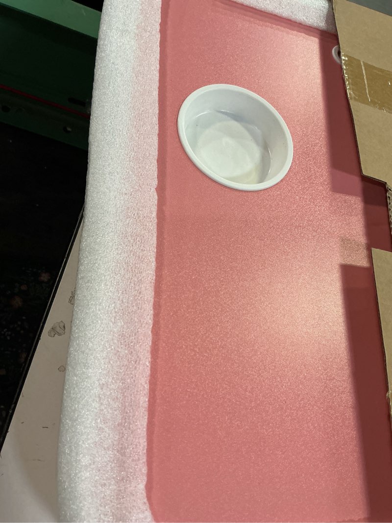 Condition photo showing Good Condition for Foldable Laptop Table, Portable Lap Desk Bed Table Tray, Laptop Stand with Cup Holder & Tablet Slot & Lifting Handle for Working Writing Drawing & Eating (Pink)