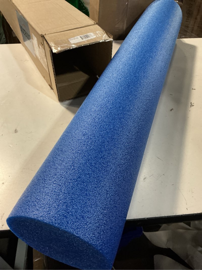 Condition photo showing New/Like New for cando blue pe foam rollers for fitness, exercise muscle restoration, massage therapy, sport recovery and physical therapy for homes, clinics, and gyms 6" x 36" round