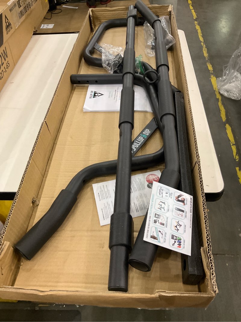 Condition photo showing Good Condition for PULLUP & DIP Pull-up bar for door frames for hanging without screws and no slipping, professional door bar, pull-up bar with padded handles Pull-up bar hanging