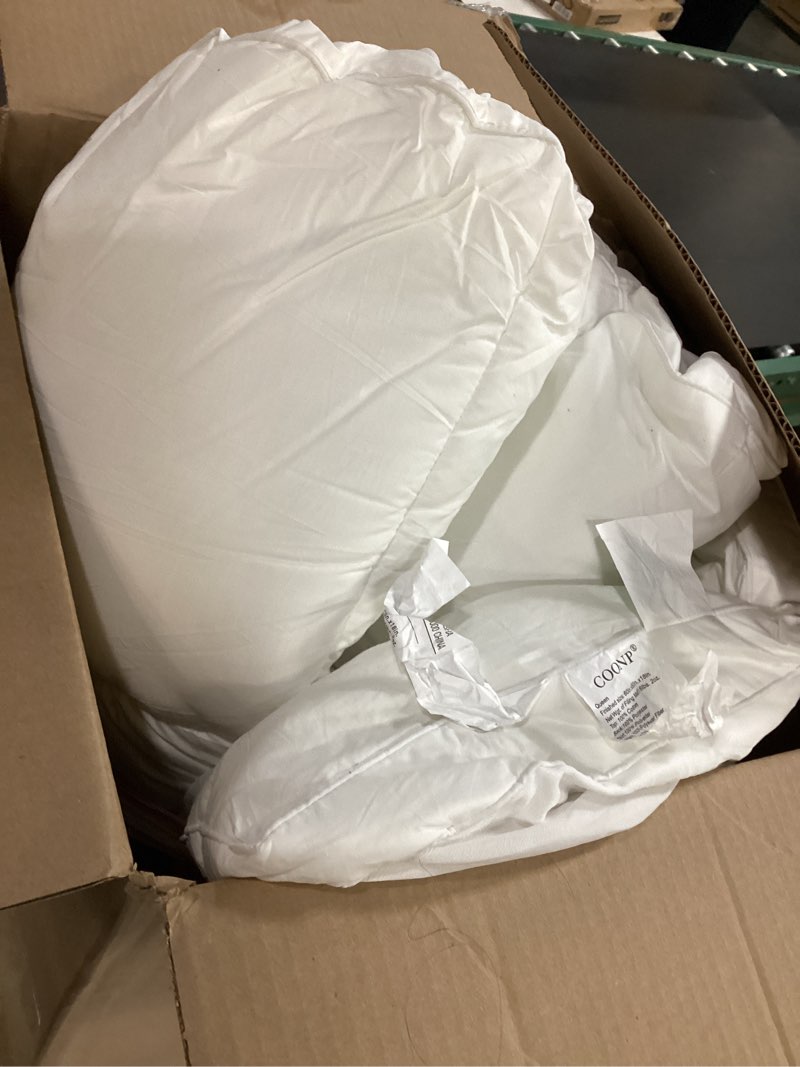 Condition photo showing As Is for coonp queen mattress topper, extra thick pillowtop, cooling and plush mattress pad cover cotton top bed topper protector with 8-21 inch deep pocket