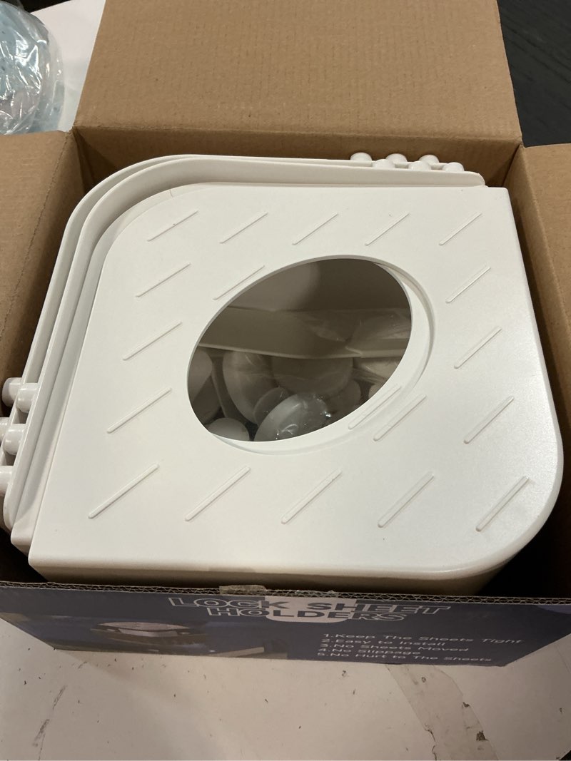 Condition photo showing Good Condition for Sheet Holders Bed Sheet Holder Bed Sheet Holders for Corners Sheet Holders Keep Sheets Firm & Tight White X-Large