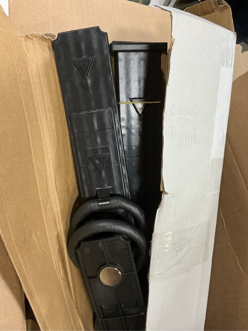 Condition photo showing As Is for 2 Set Magnetic Garage Door Hardware, Garage Door Magnetic Decorative Hardware, 8 Magnetic Hinges 4 Magnetic Handles for Garage Doors, Black