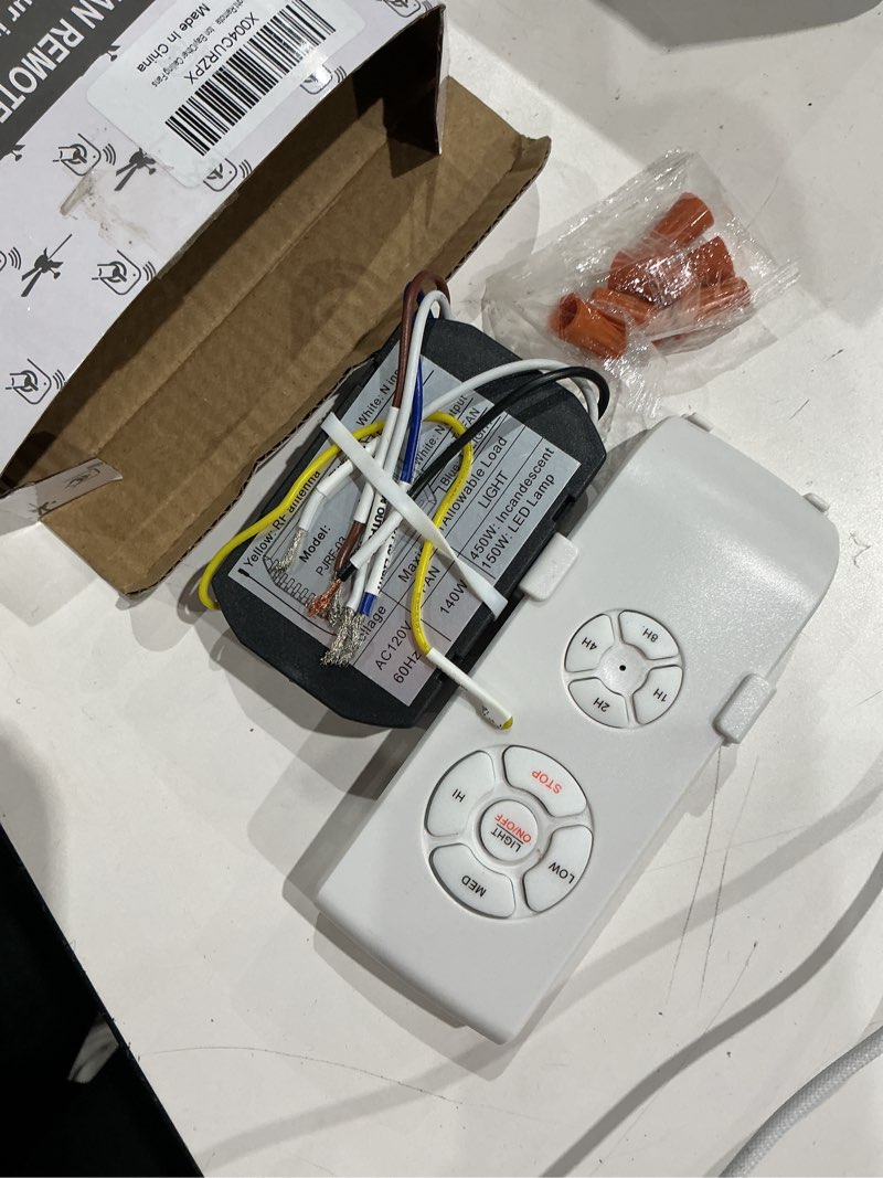 Condition photo showing Good Condition for lphumex ceiling fan light remote control kit with ultra-small receiver – ceiling fan speed, timer & light control, universal compatibility for ac motor hunter/honeywell/hampton bay/other ceiling fans