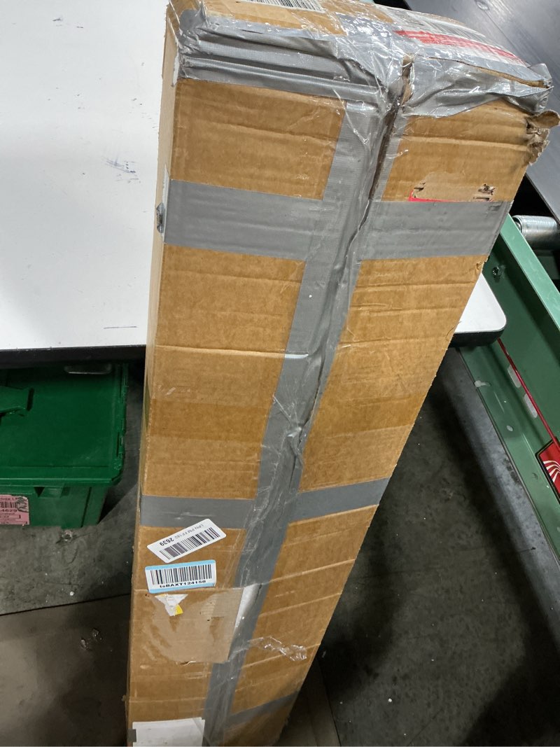 Condition photo showing As Is for DOLEMODUO Radiator Cover Cabinet - 44"x36"x 7.5" Solid Wood Heater Enclosure Shelf with Top, for Home Decor and Safe (White)