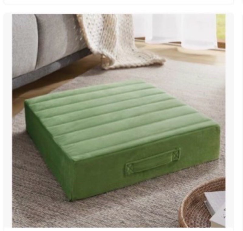 Washable Floor Pillow Cushion for Adults, Meditation Cushion Pillow, Large Square Floor Sitting, Rem