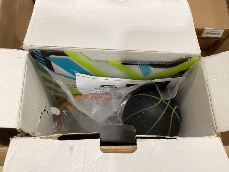 Condition photo showing Good Condition for cipton silent mini basketball hoop set – indoor over-the-door hoop with noise-reducing acrylic backboard & soft mini basketball, for home dorm and office midnight edition