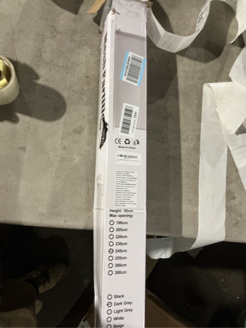 Condition photo showing Good Condition for 96 Inch Wide Reinforced Retractable Dog Gate with Support Rods - Prevent Crawling Under, Extra Long Retractable Baby Gate Large Dog Gate Indoor/Outdoor Retractable Pet Gate, Gray Gray (33" Tall x 96" Wide)