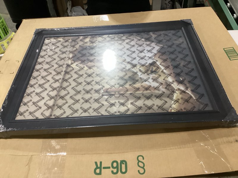 Condition photo showing New/Like New for 18 x 24 Poster Frame Black, 2-Inch Wide Border Poster Frames 18 x 24 with Black Backboard, 18x24 Frame Frame Wall Hanging Black 18x24