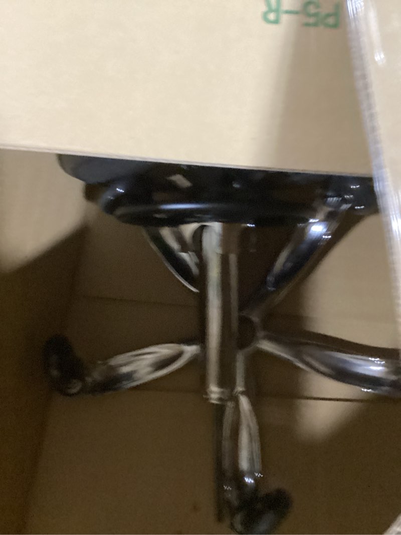 Condition photo showing As Is for Rolling Stool Heavy Duty 400lb: Super Soft Seat Cushion,360° Swive,Height Adjustability,No Squeaky Noises,No Tip Over, New Upgraded Salon stool Chair, for Tattoo Facial Massage Spa Medical (Black)