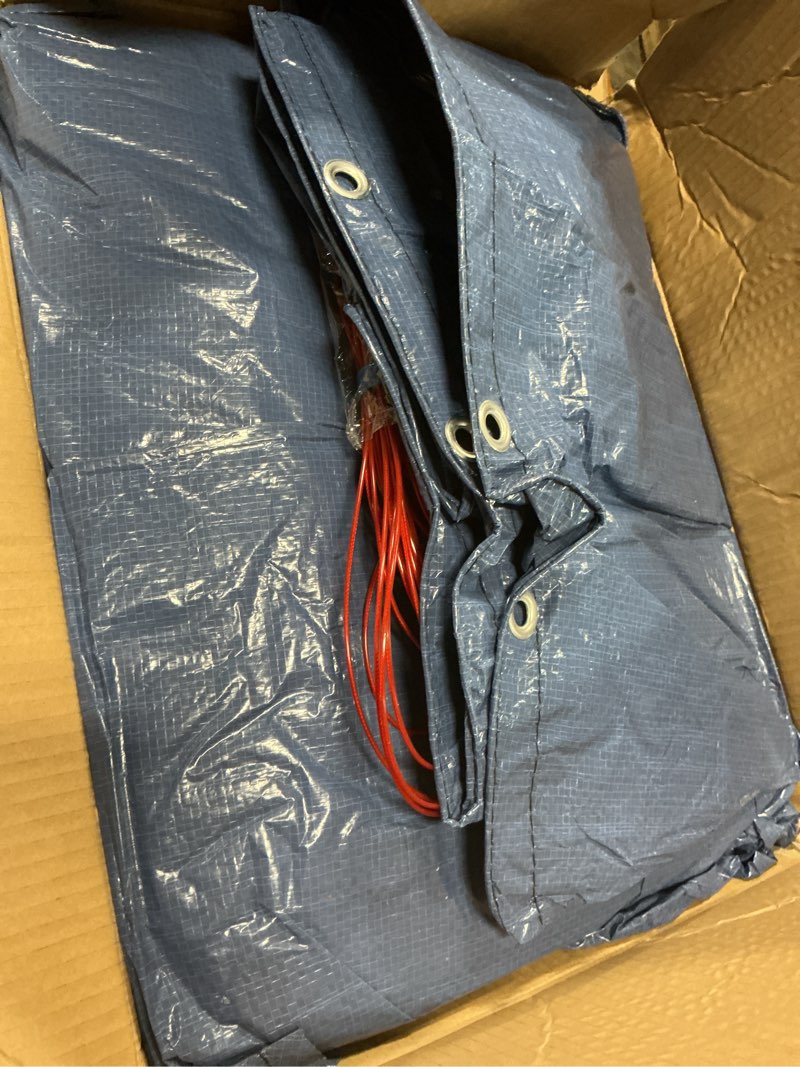 Condition photo showing As Is for Robelle 3424-4 Pool Cover for Winter, Premier, 24 ft Above Ground Pools 10 - Premier 24-ft. Pool Cover