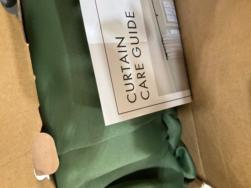 Condition photo showing Good Condition for MIULEE Blackout Room Darkening Curtains Thermal Insulated Black Out Drapes Solid Window Treatment Grommet Light Blocking Curtain for Living Room Bedroom 2 Panels Set 52 x 84 inch Length Olive Green Olive 52"W x 84"L (Pack of 2)