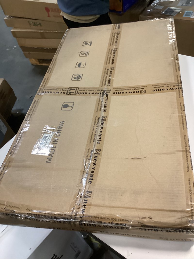 Condition photo showing New/Like New for Large Size Floor Desk Nnewvante Floor Table Tray with Folding Legs Adjustable Low Coffee Table for Breakfast Serving Tray Gaming Writing 33.5x17.7in Bamboo 33.5 inch