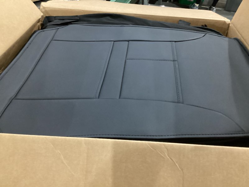 Condition photo showing Good Condition for aomsazto seat cover full set fit for ford expedition 2018-2025 2026: waterproof leather cushions seat cover protector compatible airbag(5 seat, black) black 5-seater