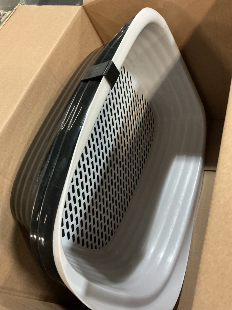 Condition photo showing As Is for arm & hammer large sifting litter box scoop free cat litter tray with microban, made in usa