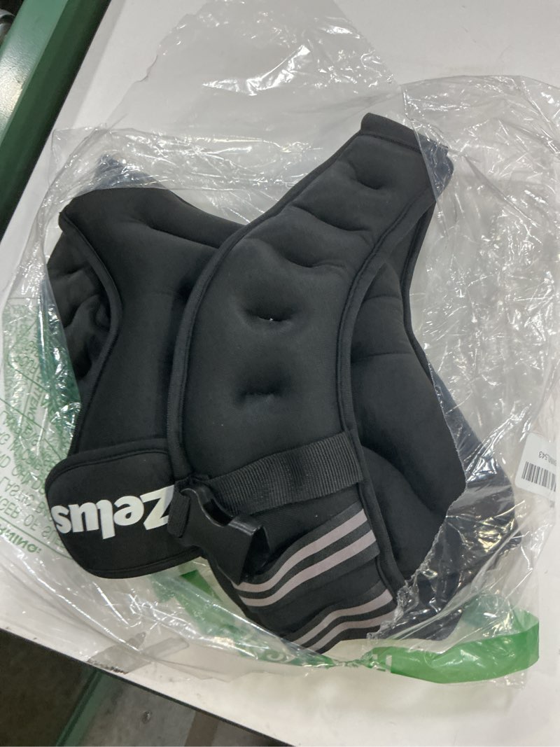 Condition photo showing Good Condition for zelus weighted vest, 6lb/8lb/12lb/16lb/20lb/25lb/30lb weight vest with reflective stripe for workout, strength training, running, fitness, muscle building, weight loss, weightlifting