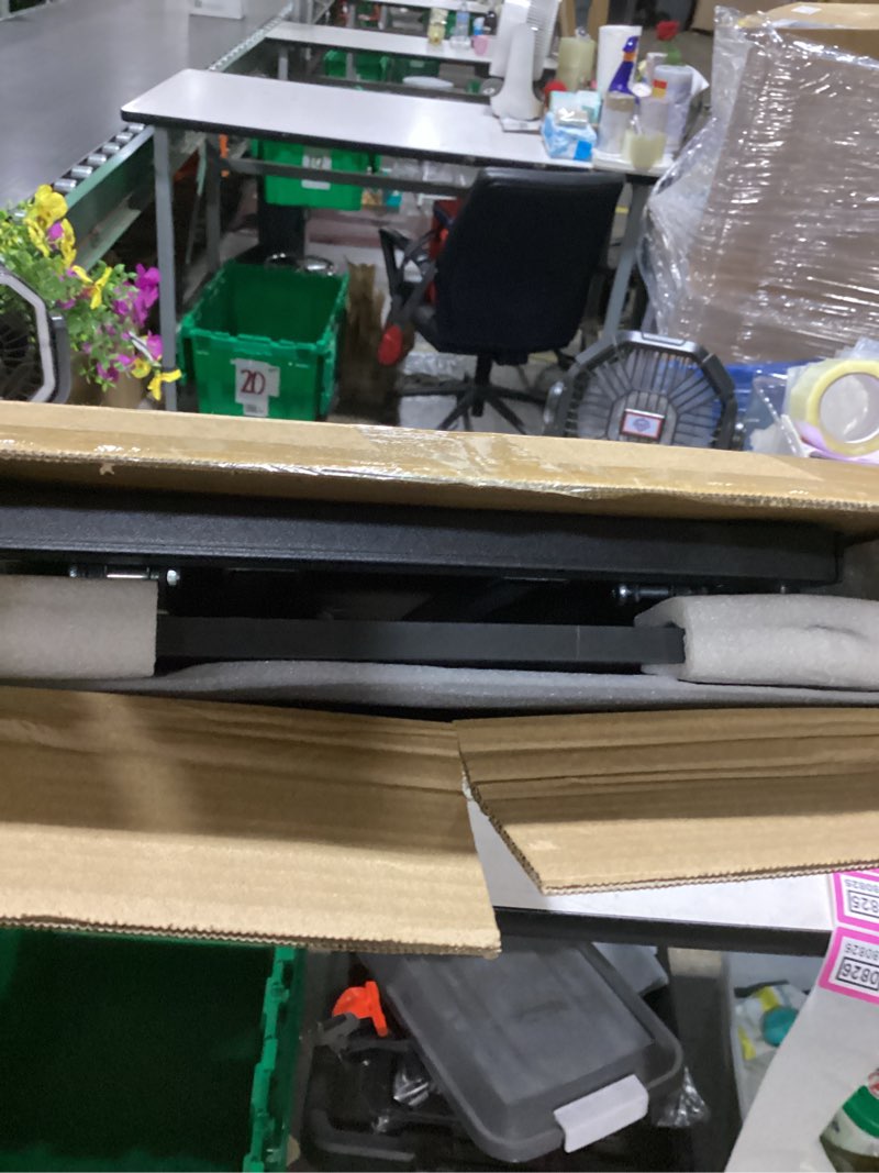Condition photo showing Good Condition for height adjustable standing desk converter,keyboard riser for stand up desk,computer keyboard stand for desktop,portable workstation table for home office black 23.6 inch