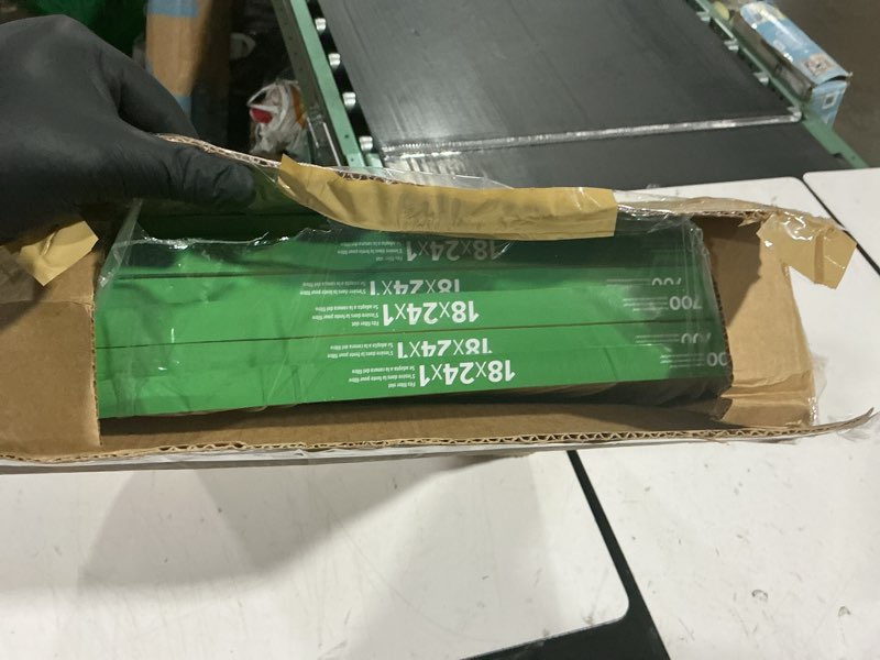 Condition photo showing As Is for filtrete 18x24x1 ac furnace air filter, mpr 700, merv 8, tough on pollen, easy on airflow, 3-month pleated 1-inch electrostatic air cleaning filter, 6-pack (actual size 17.81 x 23.81 x 0.81 in)