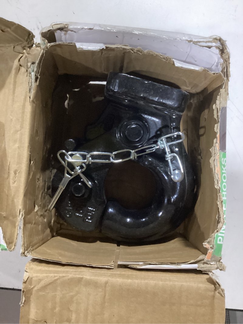 buyers products 10039 10 ton pintle hook w/mounting kit, mgtw 20,000 lbs pintle hitch, 4,000 lbs mvl 10-ton capacity with mounting kit