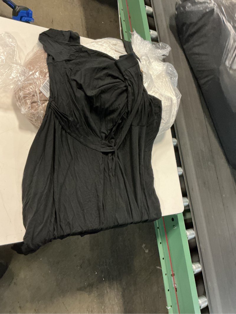 Condition photo showing Good Condition for organic bamboo jersey robe, m, black