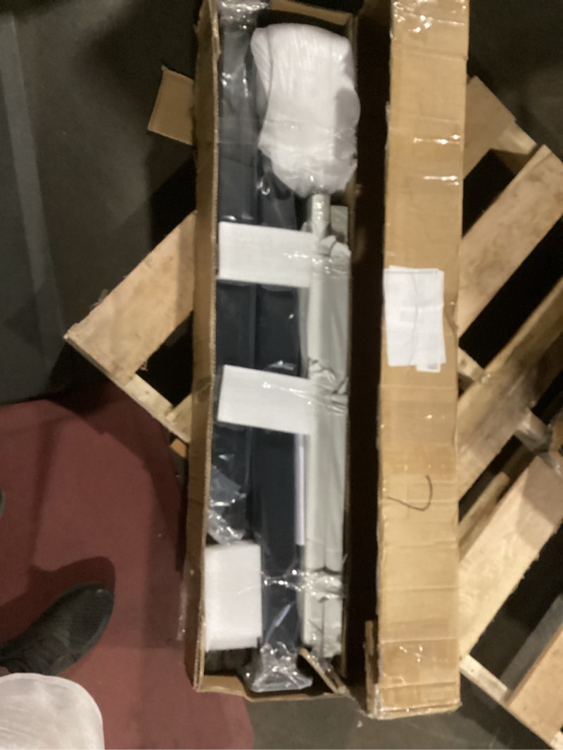 Condition photo showing Good Condition for egadis 42 in. h x 4 ft. w porch and deck railing kit, aluminum railing kit, black textured aama 2604 powder-coat finish modular rail system for outdoor decks, porches & balconies (1 post, 1 panel) black level 4ft - 1pack 42 in. height railing