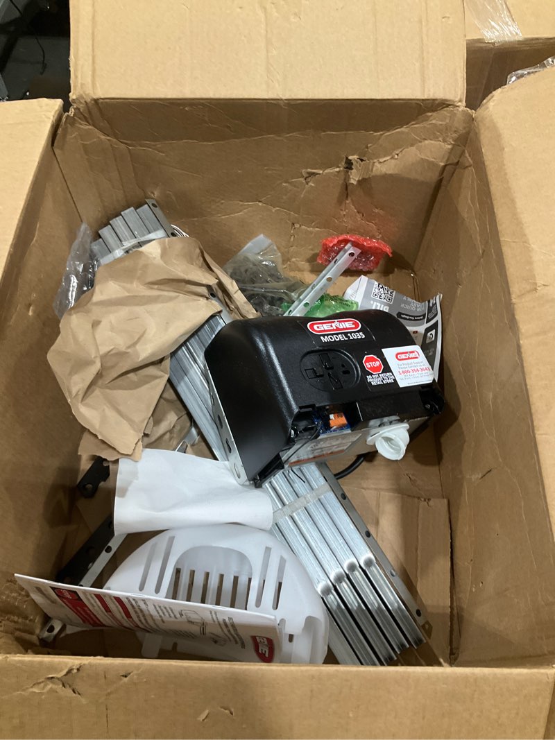 Condition photo showing As Is for genie chain drive 500 garage door opener with wifi - model 1135vm chain drive 1035 with wifi