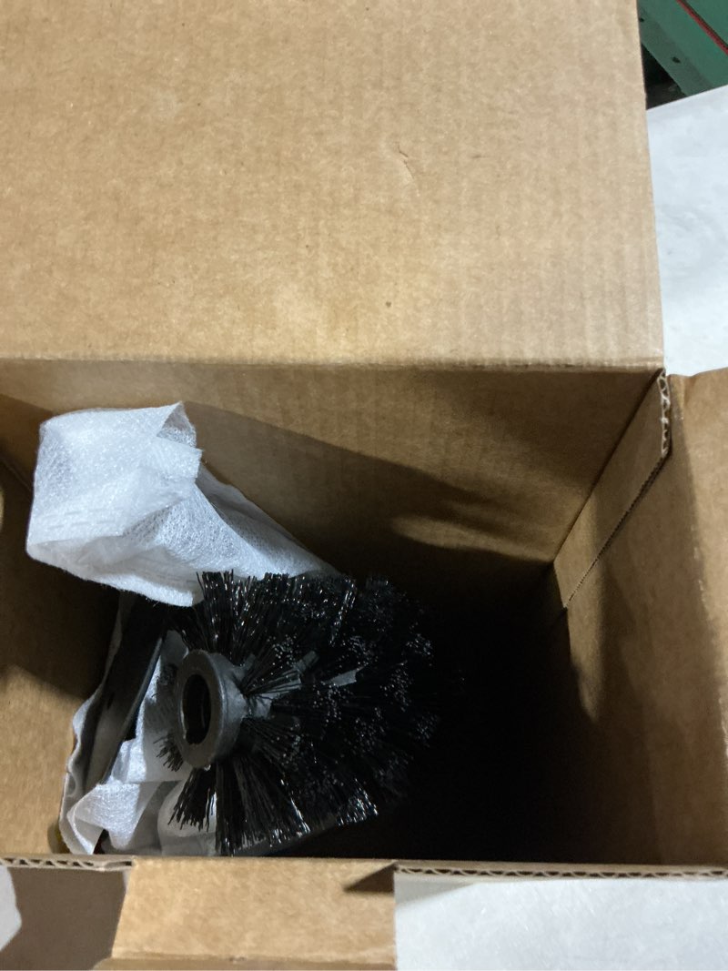 Condition photo showing Good Condition for Toilet Brush and Holder Set, Stainless Steel Toilet Bowl Brush with 16.5" Long-Reach Handle, Tilted Canister with Concealed Brush Head & Anti-Splash Shield for Bathroom Cleaning, 1 Spare Head Included