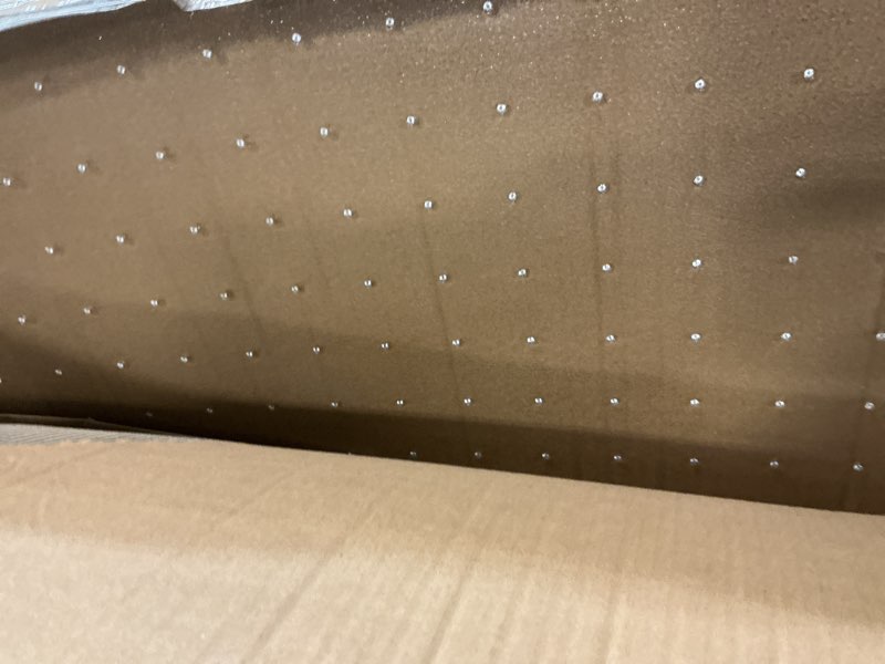 Condition photo showing Good Condition for Kuyal Office Chair Mat for Carpet, 32x55 Clear Heavy Duty Computer Chair Mat, Under Desk Protector Carpeted Floors Mat, Easy Chair Movement,Ship Flat 1 32" X 55"