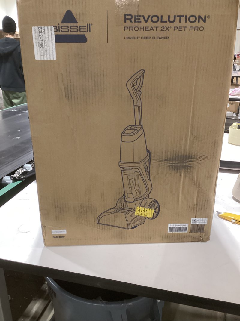 Condition photo showing New/Like New for Bundle of BISSELL ProHeat 2X Revolution Pet Pro Plus, 3588F, Upright Deep Cleaner + Bissell 78H63 Deep Clean Pro 4X Deep Cleaning Concentrated Carpet Shampoo, 48 ounces - Silver Revolution + Pro Formula And its purple and black 