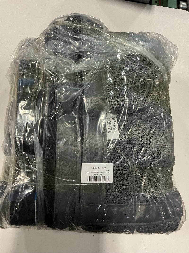 Condition photo showing New/Like New for Magnetic Thermal Insulated Door Curtain,Fits Door Size 72'' x 80'', Durable Oxford Cloth Thicken Cotton Fiber Fill, Temporary Doors Insulation Cover,Soundproof Weatherproof Doors Blanket Gray Fits Doors to 72'' x 80''