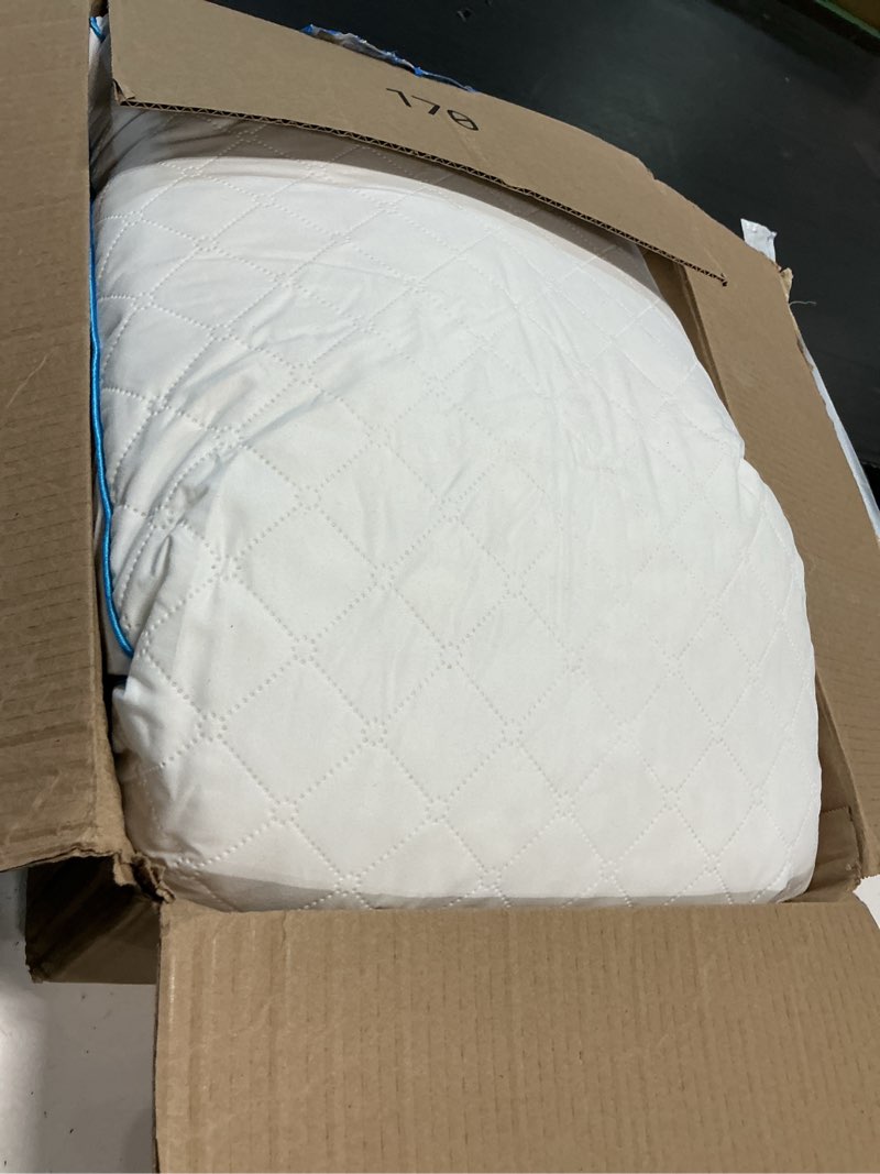Condition photo showing As Is for yz home long body pillow for adults, firm body pillow shredded memory foam, adjustable height,support for side sleeping & pregnant women(white, 20x54 inch) white 20x54 inch