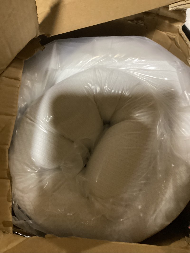 Condition photo showing As Is for napqueen 8 inch full size mattress, bamboo charcoal memory foam mattress, bed in a box full 8 inch mattress
