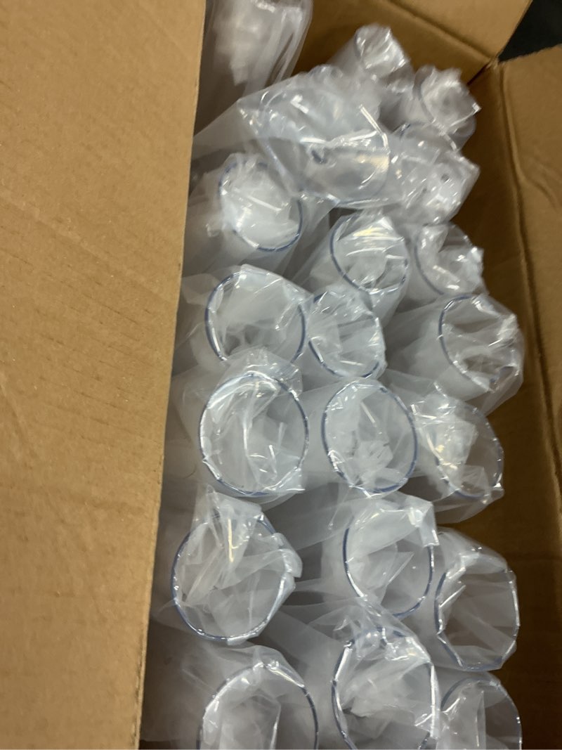 Condition photo showing New/Like New for Ciaell 36 Pack Plastic Champagne Flutes - 6 Oz Disposable Champagne Glasses - Square Clear Plastic Toasting Glasses for Party Birthday Anniversary Wedding