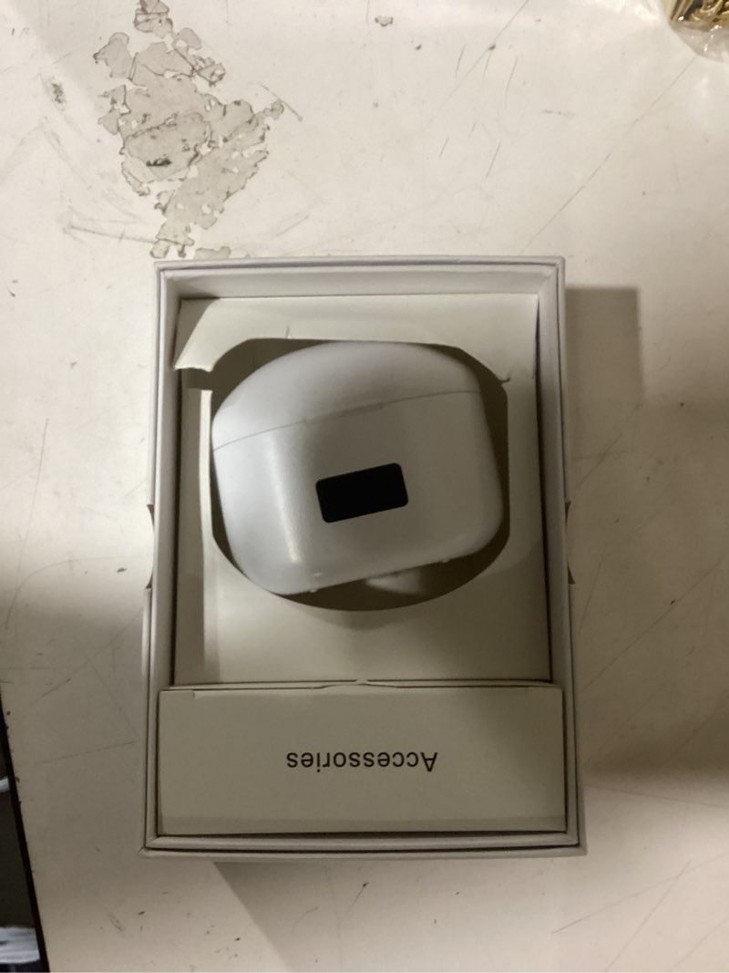Condition photo showing As Is for rechargeable hearing aids for seniors / otc hearing aids for people with hearing loss – featuring sound quality restoration, intelligent noise reduction, 80h standby, one-button operation, comfortable wearing white