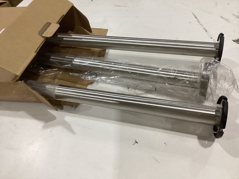 Condition photo showing As Is for toilet support rail 31.3x 31.5 inch, munzong anti-slip satin brushed nickel handicap grab bar for bathroom, stainless steel knurled safety handrails with leg for elderly disabled pregnant-1.25’tube 32 inch satin nickel 1