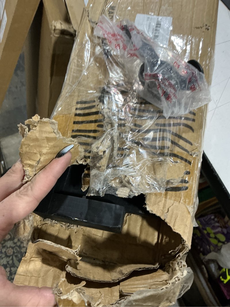 Condition photo showing Good Condition for 4 in 1 coat rack wall mount with shelf, coat hooks 25.2" entryway coat hanger with key hooks and mail holder, wall hooks with shelf, hat rack for wall key holder mail organizer black
