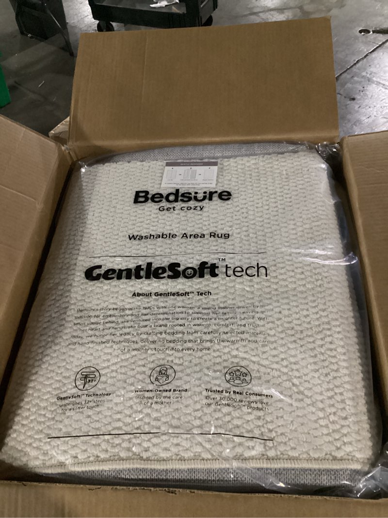 bedsure 6x9 faux wool area rugs for living room, machine washable carpet, non-slip backing, pet frie