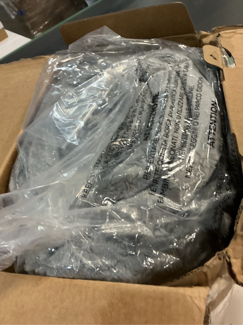 Condition photo showing New/Like New for Smoofy Fluffy King Size Comforter Set 3 Pieces - Tie-dye Grey Fleece Fluffy Comforter Set, Luxury Fuzzy King Bedding Set, Soft King Bed Set All Season, Heavy Faux Fur Comforter with 2 Pillow Cases 3 Piece-King (104”X90'') Tie-dye Grey