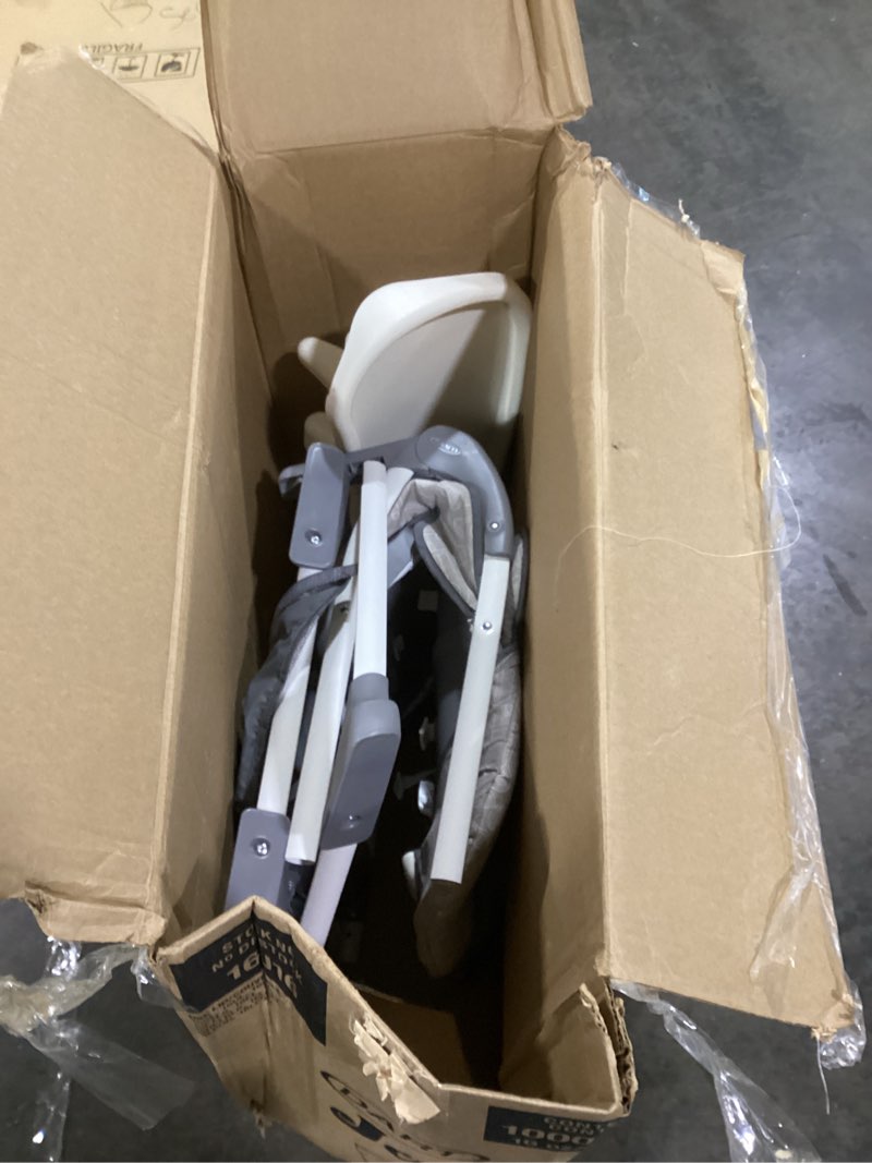Condition photo showing New/Like New for Graco Slim Snacker High Chair, Ultra Slim, Fast-Folding, Multiple Recline Positions, Comfortable Feeding, Whisk
