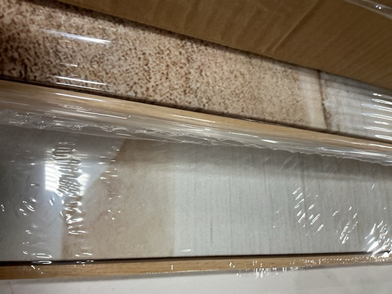 Condition photo showing Good Condition for Large Boho Framed Wall Art Set, 3 Piece Bohemian Canvas Paintings, Neutral & Warm Tones Geometric Prints, 30x60 In, Living Room, Bedroom, Dining Room Wall Decor