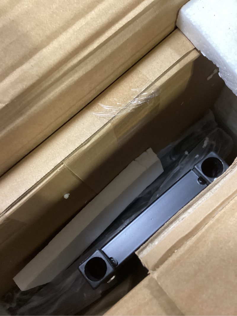 Condition photo showing As Is for Recliner Table, Overbed Table with Wheels Adjustable Height and Length Over Bed Desk, Hospital Heavy Duty Metal Leg Laptop Stand Tray