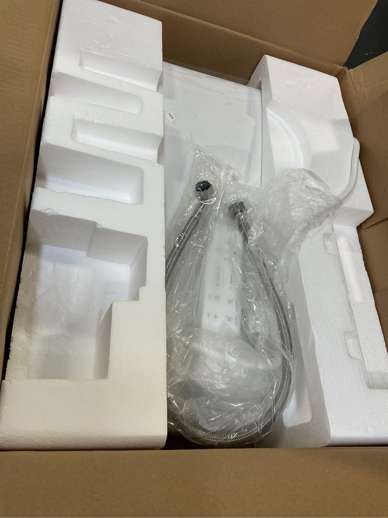 Condition photo showing As Is for Electric Bidet Toilet Seat with Adjustable Heated Seat and Instant Warm Water, Elongated Bidet Attachment for Toilet with Wireless Remote Air Dryer, Feminine & Front Rear Wash, Self-Clean Nozzle