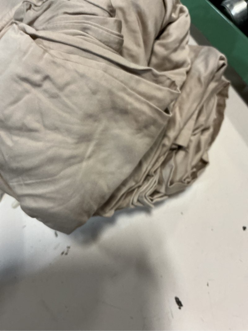 Condition photo showing New/Like New for european linen sheet set light grey/full