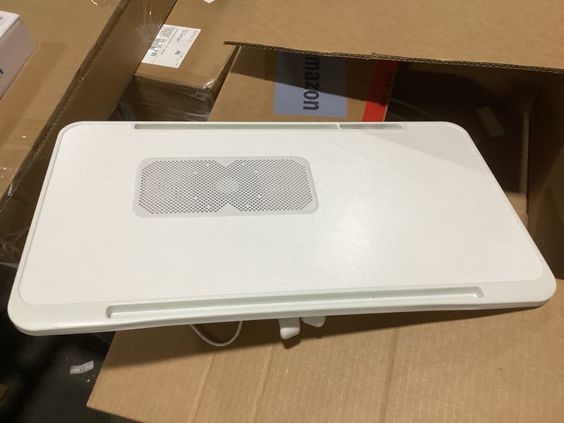 Techsta 50cm Laptop Desk | Portable Foldable Computer Stand Table in White